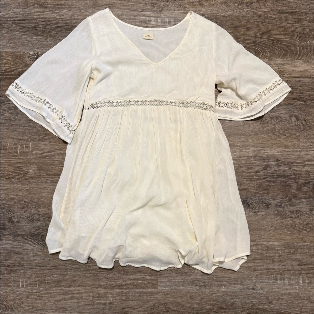 O'Neill Cream Empire Waist Dress